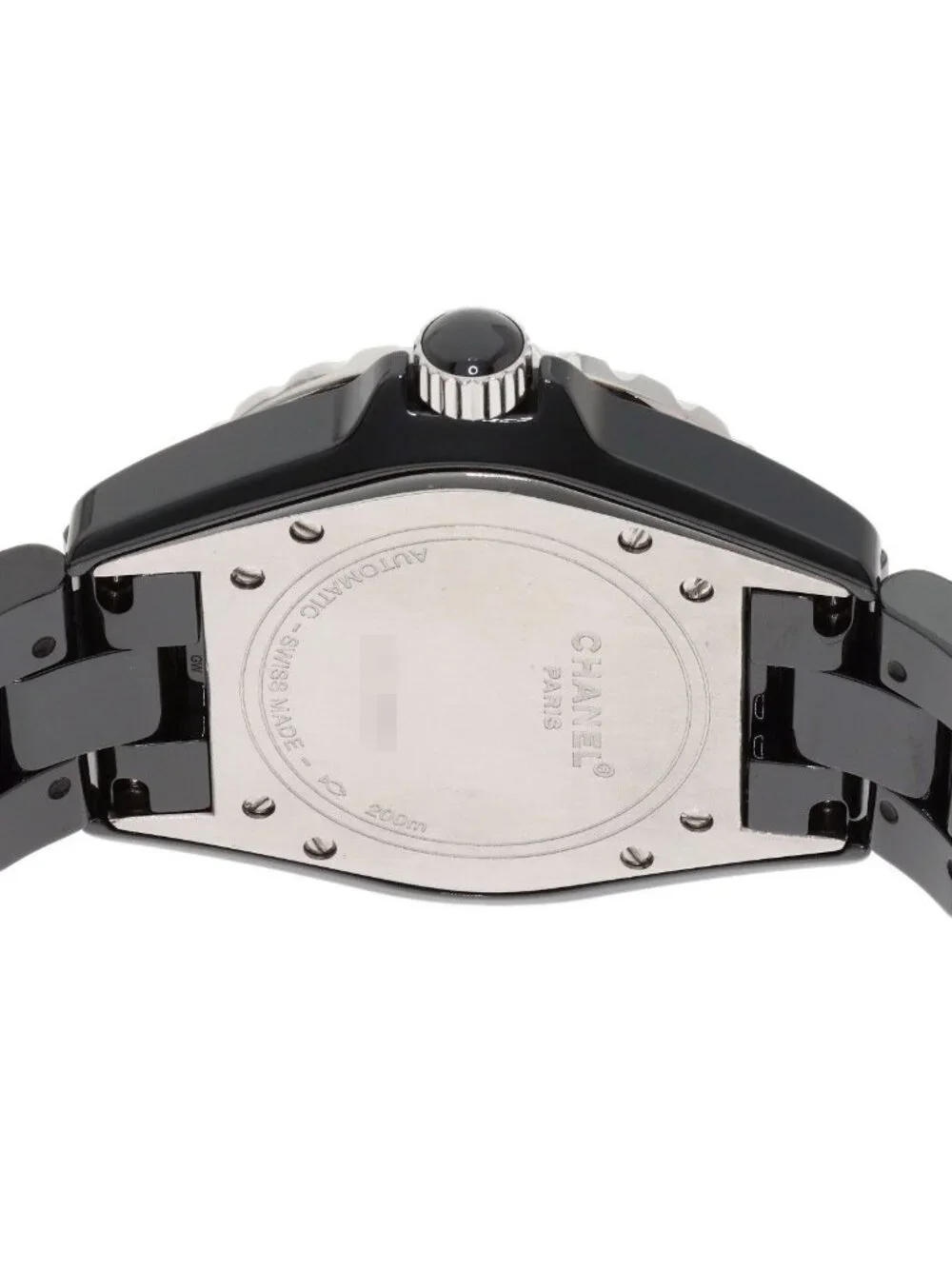 Chanel 38 2 Heavy Diamond Bezel Watch Ceramic